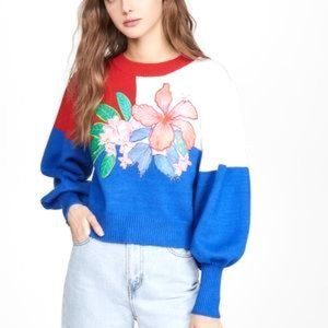 FARM Rio Farm Tropical Floral Sweater